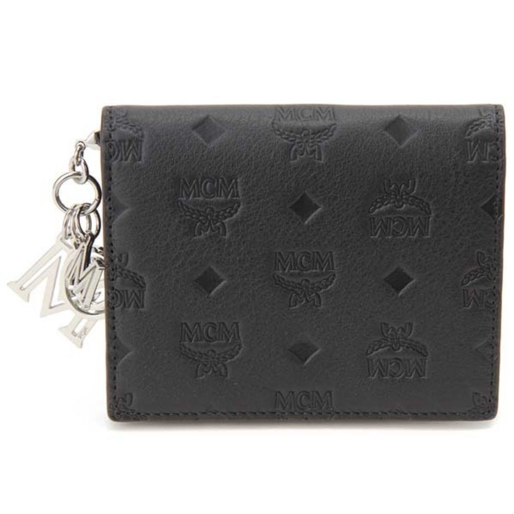 Mcm Mys Compact Bi Fold Wallet Black